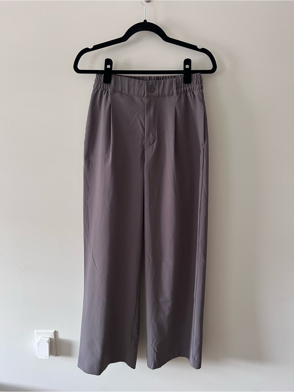 Beyond Yoga Grey Status Wide Leg Trousers - Picture 3 of 5
